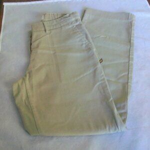 Dennis Khaki Uniform Pants Adjustable Waist SZ G16 GIRLS Slim